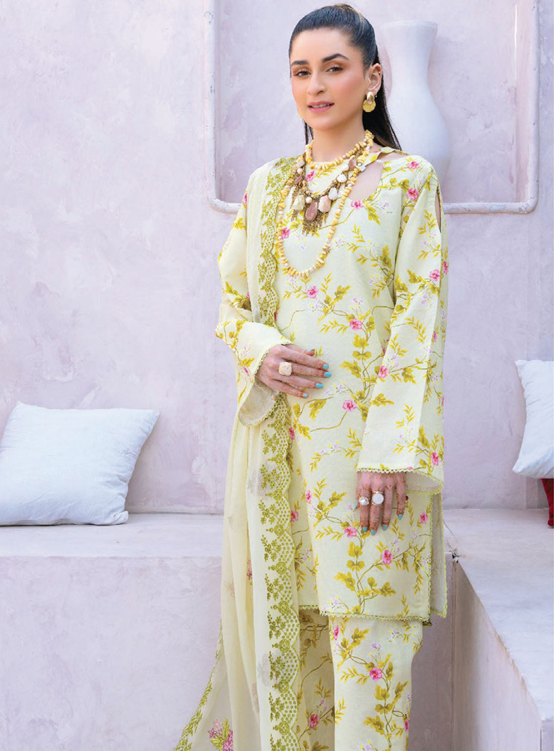 Gardenia By Humdum Embroidered Lawn Suits Unstitched 3 Piece - HD24GL 06 Gardenia By Humdum Embroidered Lawn Suits Unstitched 3 Piece - HD24GL 06