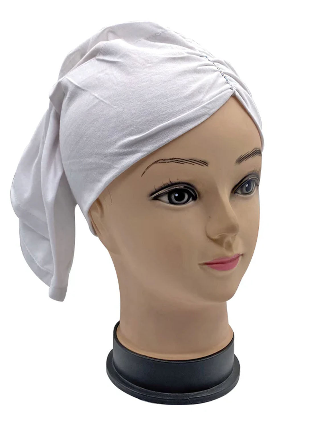 Gather Cap Hijab ul Hareem Stone White - HH24HC 08 Gather Cap Hijab ul Hareem Stone White - HH24HC 08