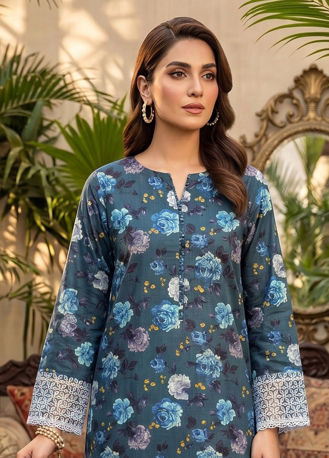 Genz By Schick Printed Lawn 2 Piece Unstitched Suit SDH26GZ D-01 Genz By Schick Printed Lawn 2 Piece Unstitched Suit SDH26GZ D-01