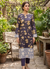 Genz By Schick Printed Lawn 2 Piece Unstitched Suit SDH26GZ D-02
