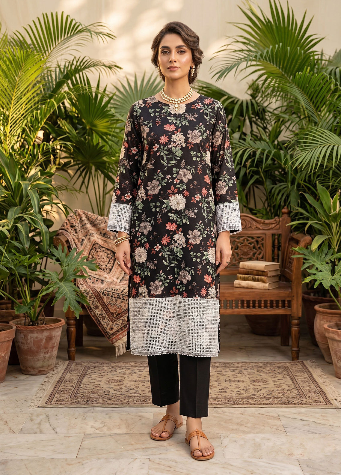 Genz By Schick Printed Lawn 2 Piece Unstitched Suit SDH26GZ D-04 Genz By Schick Printed Lawn 2 Piece Unstitched Suit SDH26GZ D-04