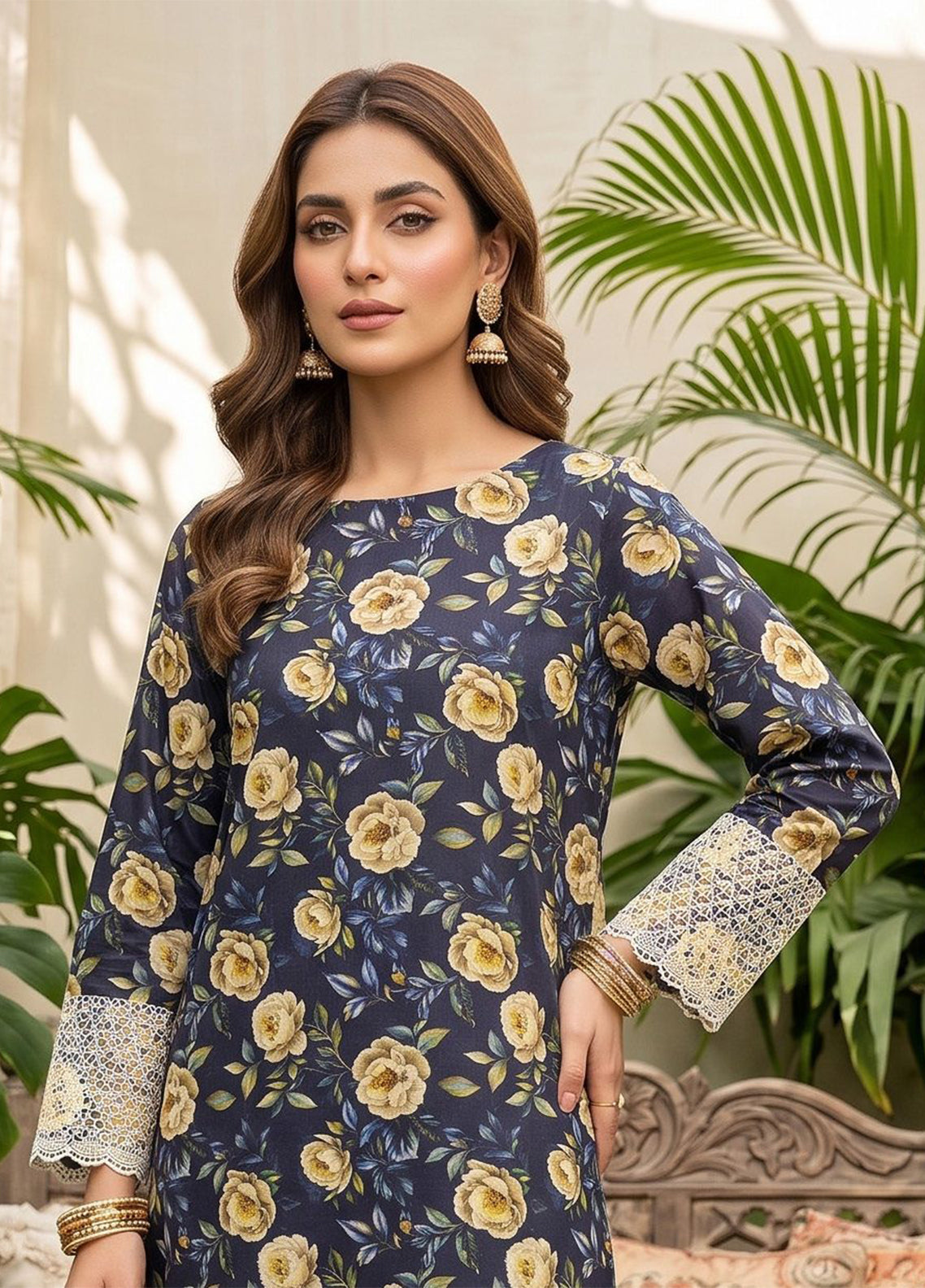 Genz By Schick Printed Lawn 2 Piece Unstitched Suit SDH26GZ D-06 Genz By Schick Printed Lawn 2 Piece Unstitched Suit SDH26GZ D-06