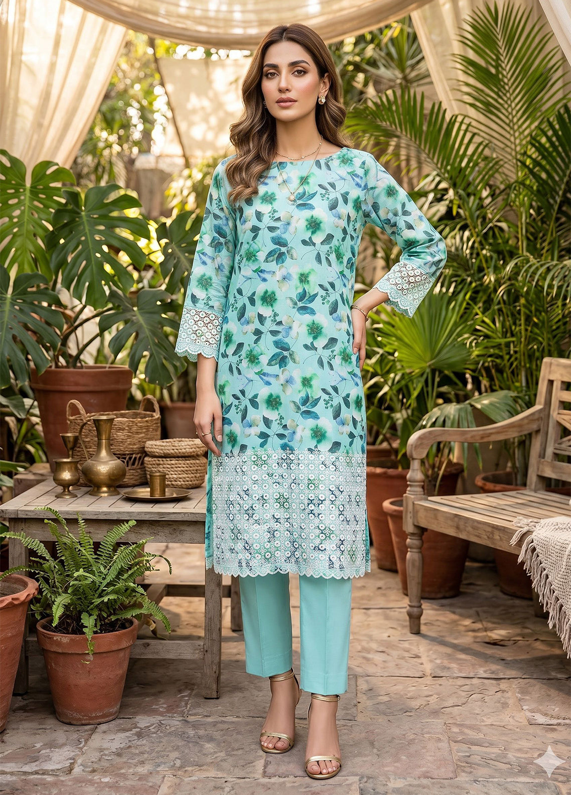 Genz By Schick Printed Lawn 2 Piece Unstitched Suit SDH26GZ D-07 Genz By Schick Printed Lawn 2 Piece Unstitched Suit SDH26GZ D-07