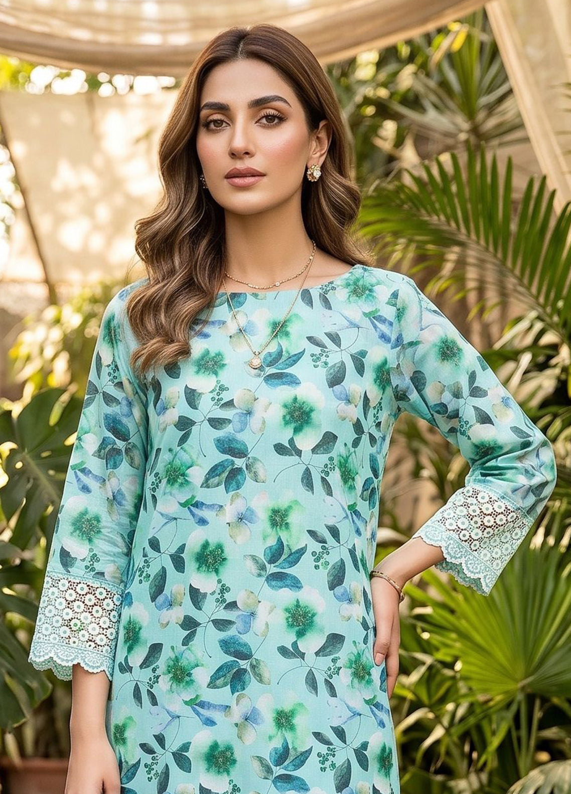 Genz By Schick Printed Lawn 2 Piece Unstitched Suit SDH26GZ D-07 Genz By Schick Printed Lawn 2 Piece Unstitched Suit SDH26GZ D-07