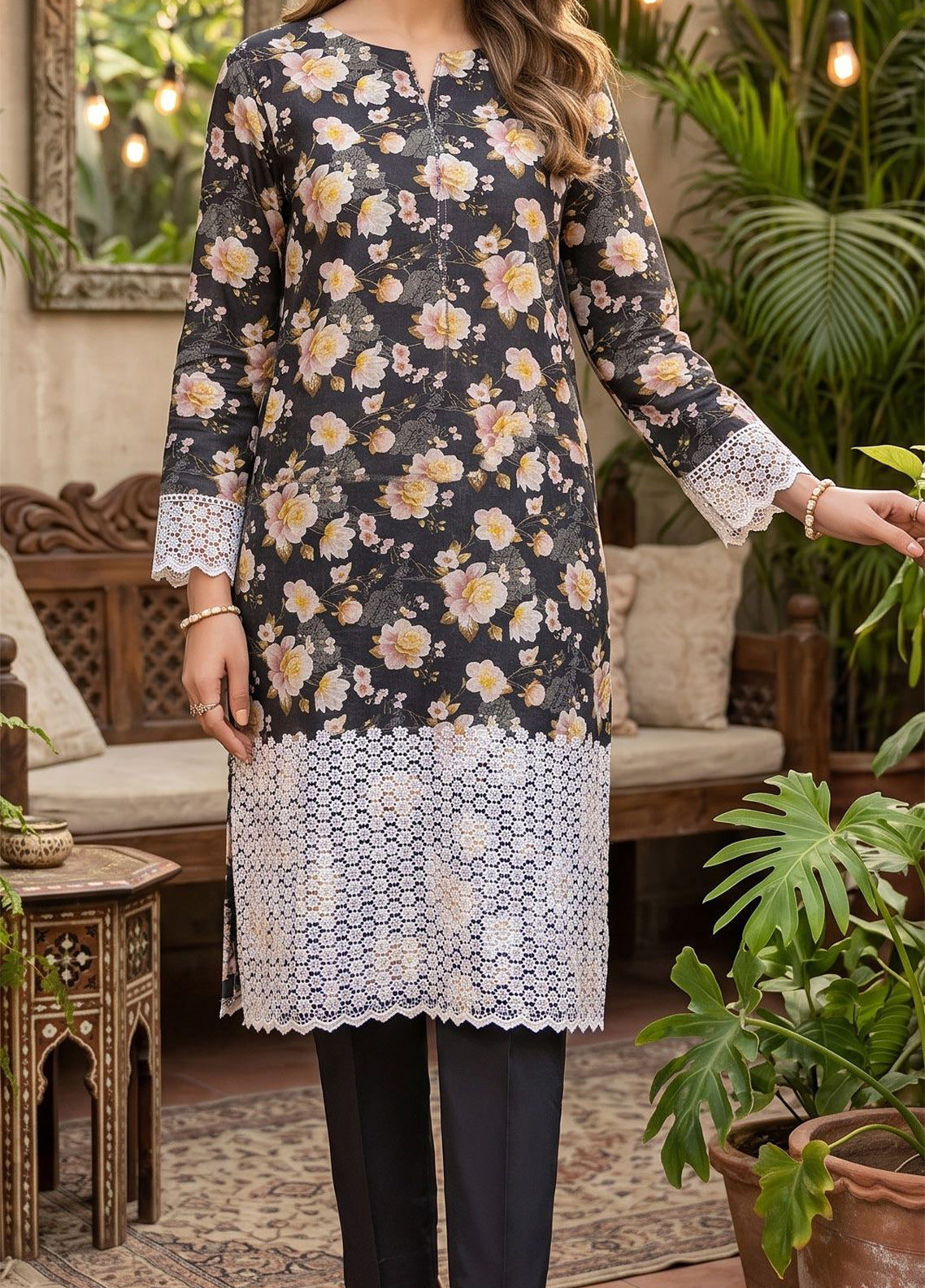 Genz By Schick Printed Lawn 2 Piece Unstitched Suit SDH26GZ D-08 Genz By Schick Printed Lawn 2 Piece Unstitched Suit SDH26GZ D-08