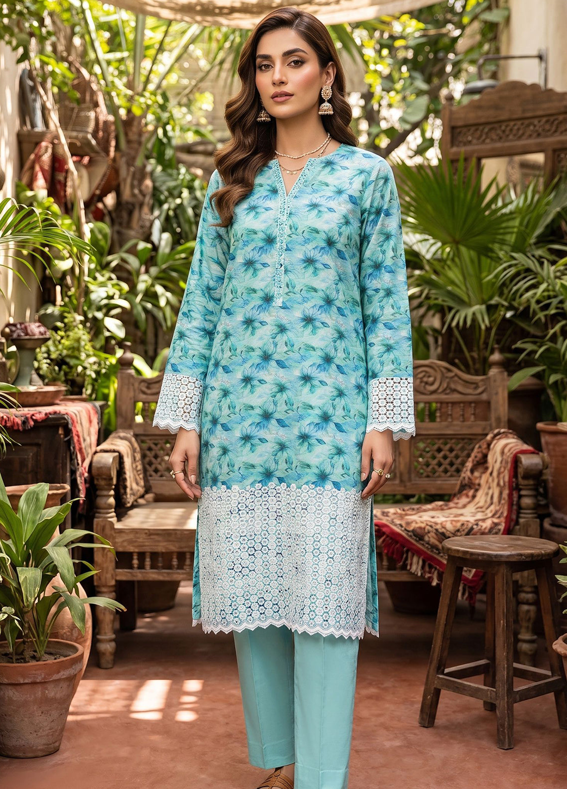 Genz By Schick Printed Lawn 2 Piece Unstitched Suit SDH26GZ D-10 Genz By Schick Printed Lawn 2 Piece Unstitched Suit SDH26GZ D-10