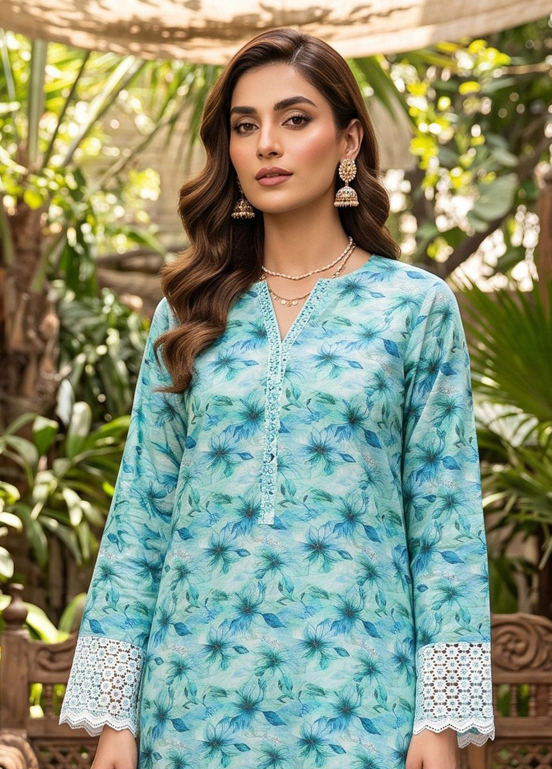 Genz By Schick Printed Lawn 2 Piece Unstitched Suit SDH26GZ D-10 Genz By Schick Printed Lawn 2 Piece Unstitched Suit SDH26GZ D-10