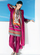 Gul Ahmed Embroidered Lawn 3 Piece Unstitched Suit GA26SEL D-CL-62304