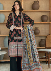 Gul Ahmed Printed Lawn 3 Piece Unstitched Suit GA26S D-CLP-52287