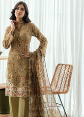 Gul Ahmed Printed Lawn 3 Piece Unstitched Suit GA26S D-CLP-52288