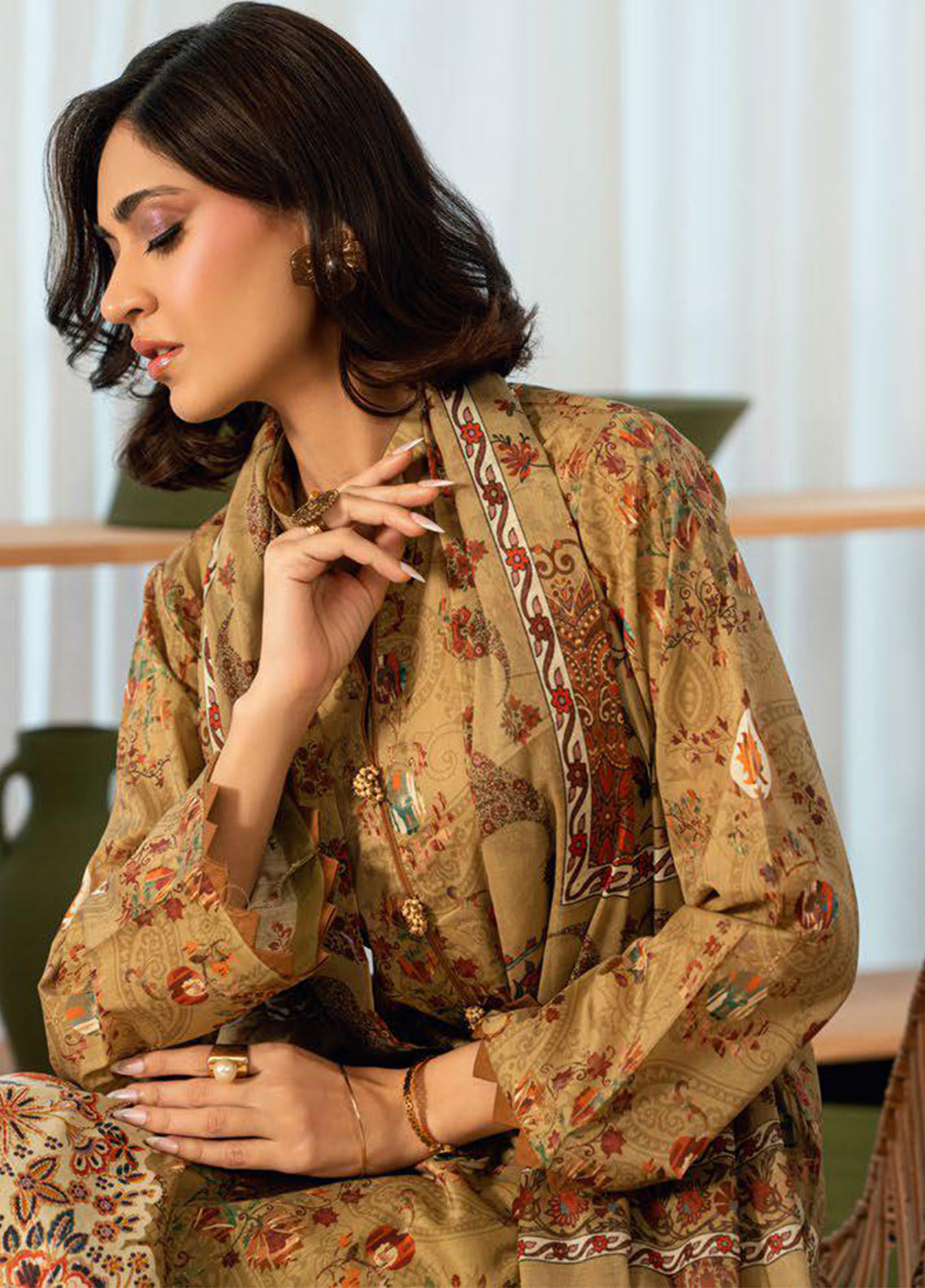 Gul Ahmed Printed Lawn 3 Piece Unstitched Suit GA26S D-CLP-52288 Gul Ahmed Printed Lawn 3 Piece Unstitched Suit GA26S D-CLP-52288