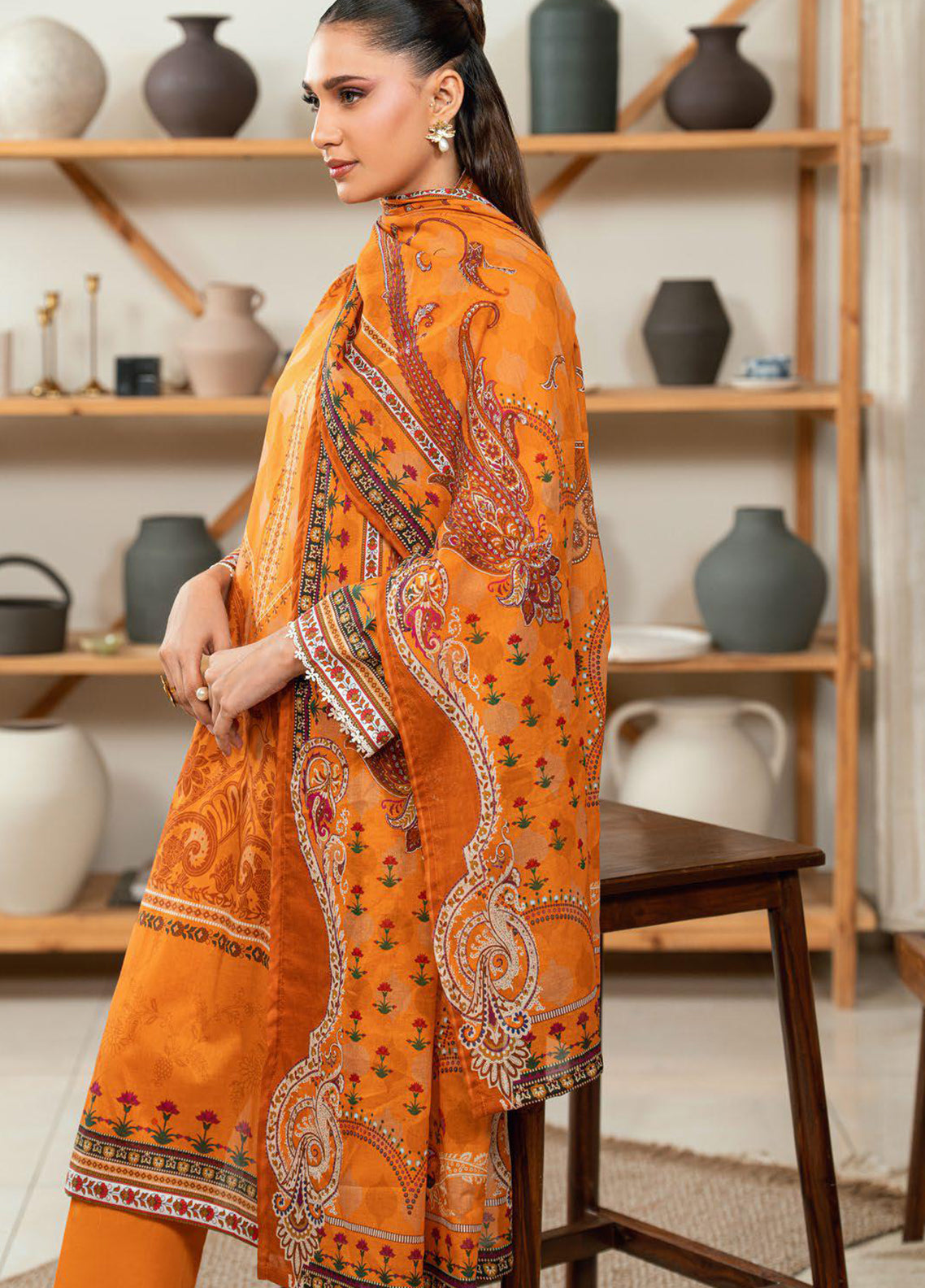 Gul Ahmed Printed Lawn 3 Piece Unstitched Suit GA26S D-CLP-52290 Gul Ahmed Printed Lawn 3 Piece Unstitched Suit GA26S D-CLP-52290