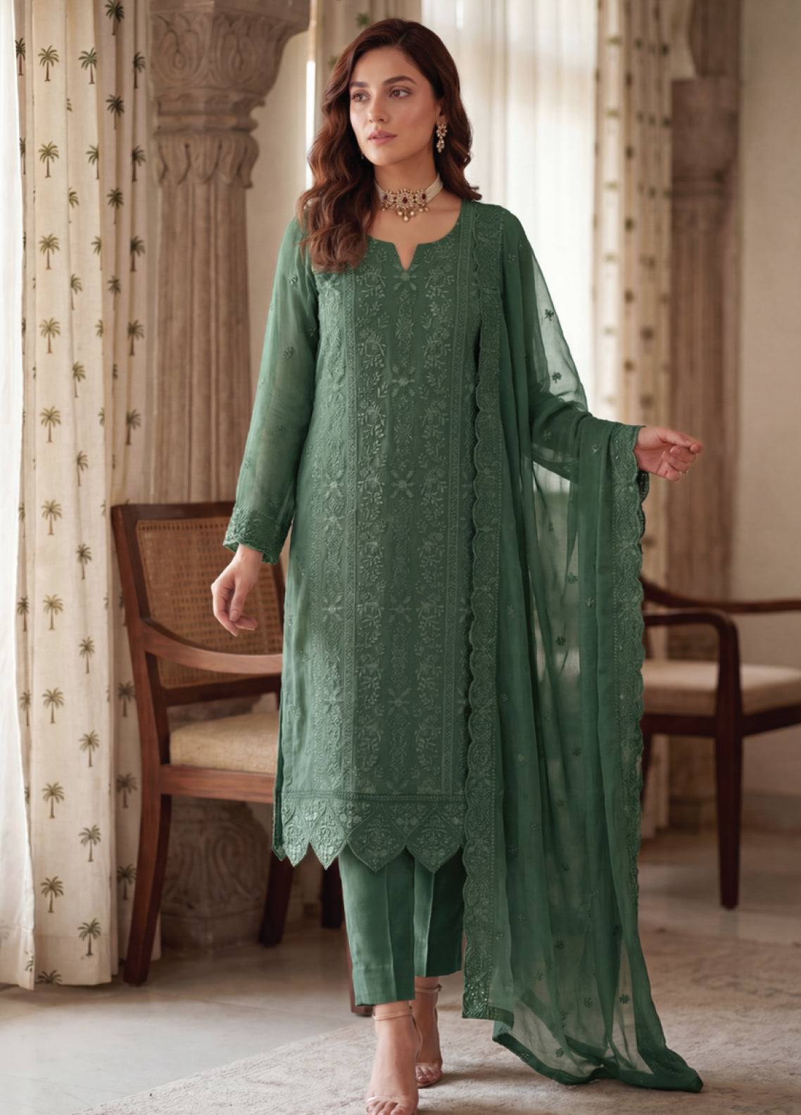 Gulaal By Soghat Creation Embroidered Chiffon 3 Piece Unstitched Suit SC26GECV2 D-01 Gulaal By Soghat Creation Embroidered Chiffon 3 Piece Unstitched Suit SC26GECV2 D-01