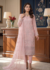 Gulaal By Soghat Creation Embroidered Chiffon 3 Piece Unstitched Suit SC26GECV2 D-02