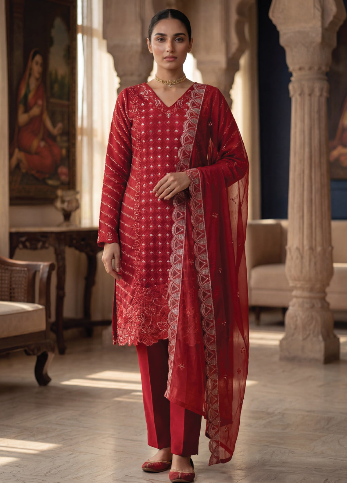 Gulaal By Soghat Creation Embroidered Chiffon 3 Piece Unstitched Suit SC26GECV2 D-04 Gulaal By Soghat Creation Embroidered Chiffon 3 Piece Unstitched Suit SC26GECV2 D-04