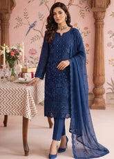 Gulaal By Soghat Creation Embroidered Chiffon 3 Piece Unstitched Suit SC26GECV2 D-07