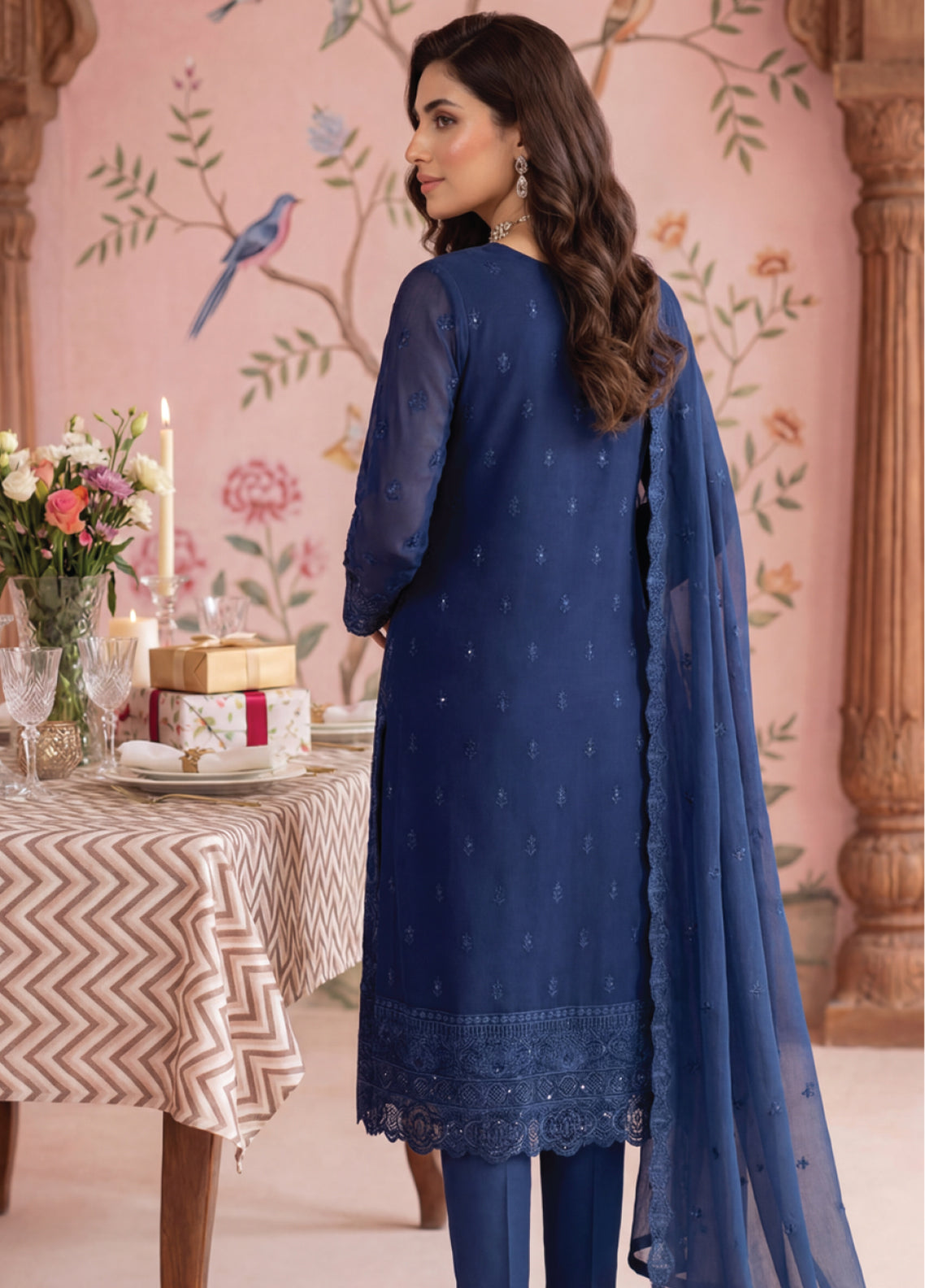 Gulaal By Soghat Creation Embroidered Chiffon 3 Piece Unstitched Suit SC26GECV2 D-07 Gulaal By Soghat Creation Embroidered Chiffon 3 Piece Unstitched Suit SC26GECV2 D-07