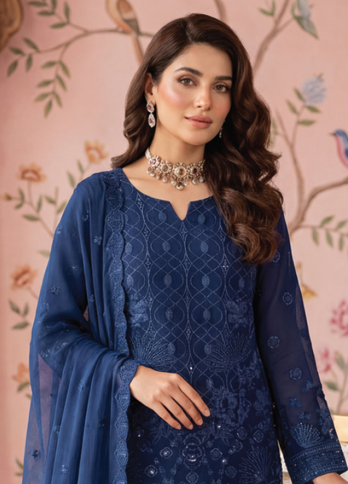Gulaal By Soghat Creation Embroidered Chiffon 3 Piece Unstitched Suit SC26GECV2 D-07 Gulaal By Soghat Creation Embroidered Chiffon 3 Piece Unstitched Suit SC26GECV2 D-07