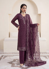 Gulaal By Soghat Creation Embroidered Chiffon 3 Piece Unstitched Suit SC26GECV3 D-02