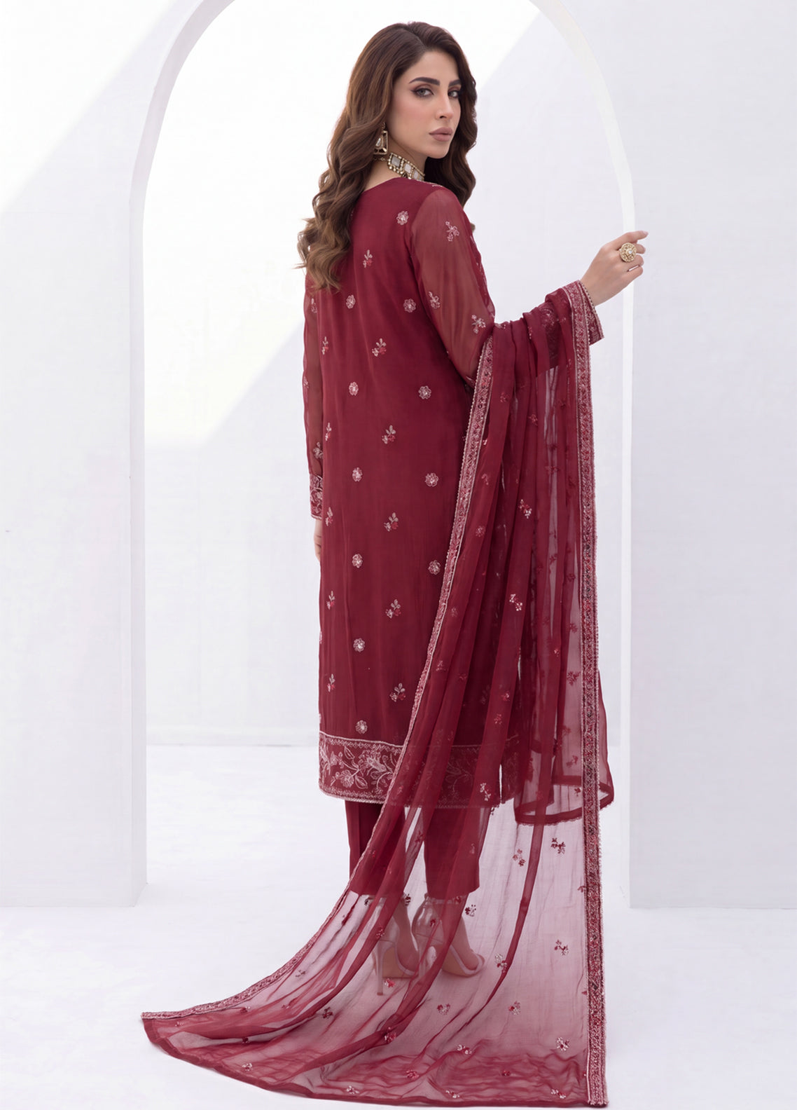 Gulaal By Soghat Creation Embroidered Chiffon 3 Piece Unstitched Suit SC26GECV3 D-04 Gulaal By Soghat Creation Embroidered Chiffon 3 Piece Unstitched Suit SC26GECV3 D-04