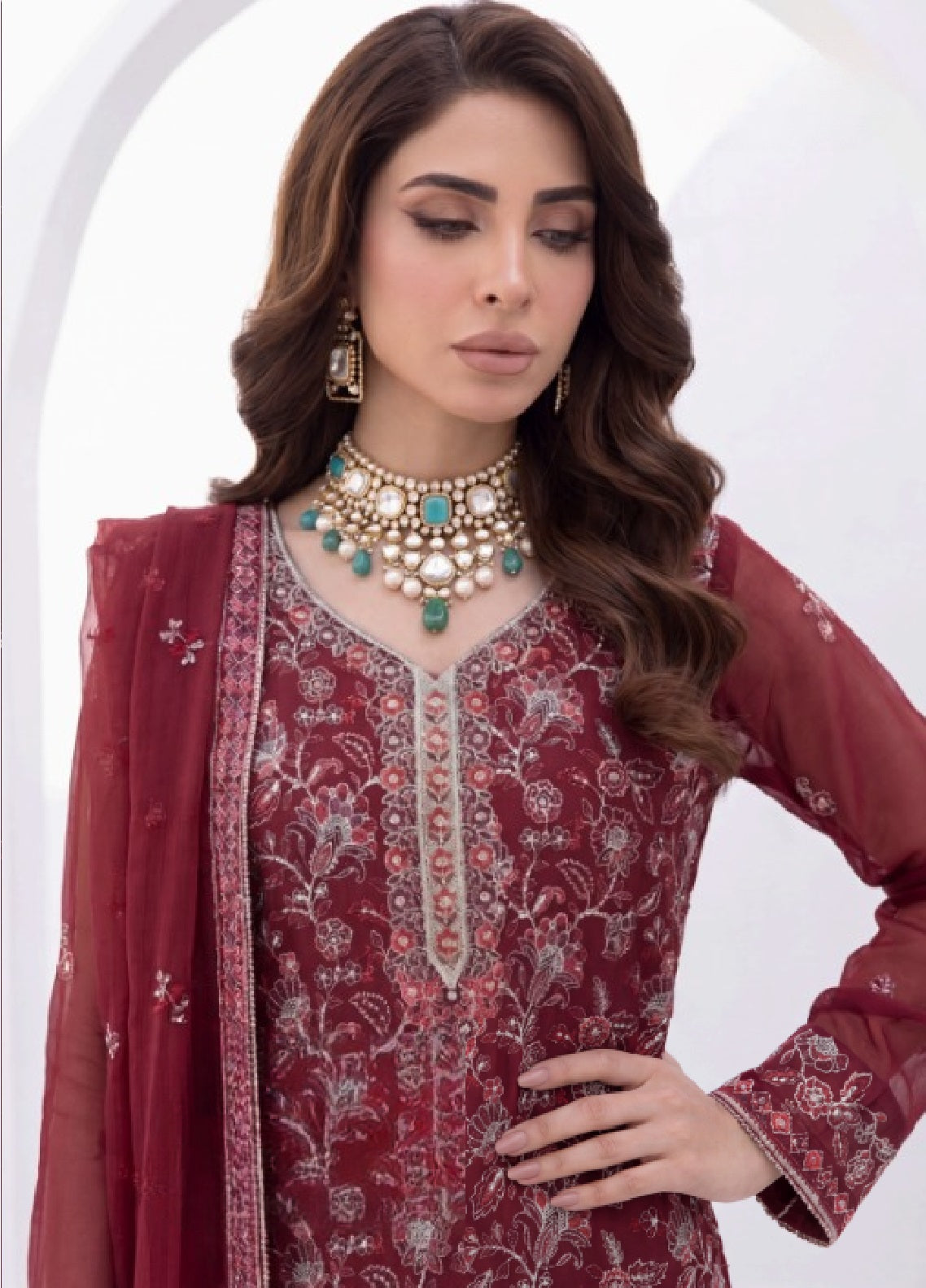 Gulaal By Soghat Creation Embroidered Chiffon 3 Piece Unstitched Suit SC26GECV3 D-04 Gulaal By Soghat Creation Embroidered Chiffon 3 Piece Unstitched Suit SC26GECV3 D-04