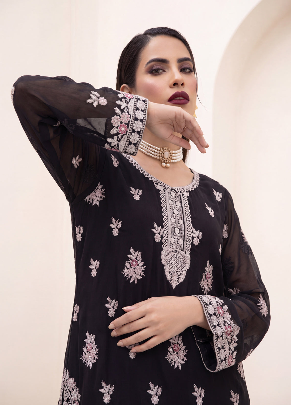 Gulaal By Soghat Creation Embroidered Chiffon 3 Piece Unstitched Suit SC26GECV3 D-05 Gulaal By Soghat Creation Embroidered Chiffon 3 Piece Unstitched Suit SC26GECV3 D-05