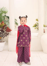 Guldasta By Shanzey Embroidered Cotton Stitched 3 Piece Suit For Girls S26SE D-SHK-7003