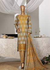 Guldozi By HZ Textiles Embroidered Lawn 3 Piece Stitched Suit HZ26GEL D-021