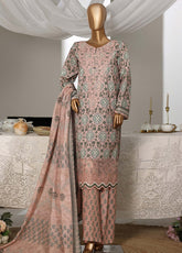 Guldozi By HZ Textiles Embroidered Lawn 3 Piece Stitched Suit HZ26GEL D-022