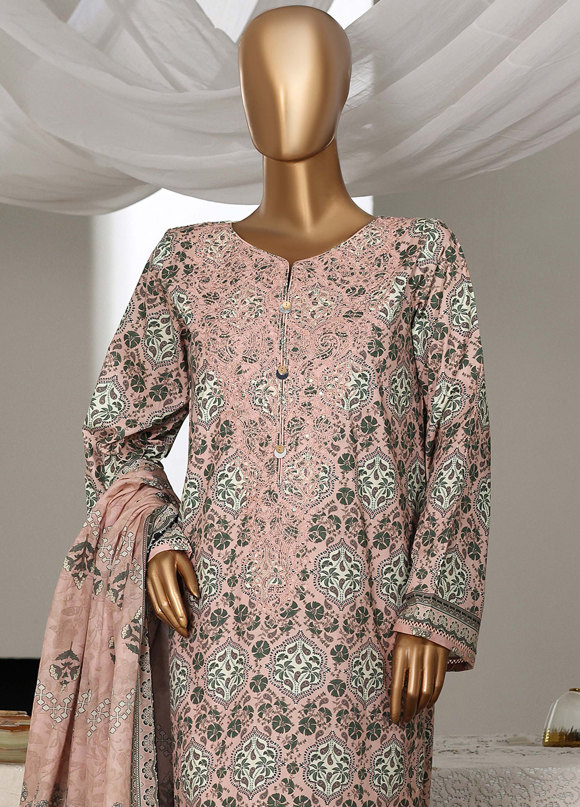 Guldozi By HZ Textiles Embroidered Lawn 3 Piece Stitched Suit HZ26GEL D-022 Guldozi By HZ Textiles Embroidered Lawn 3 Piece Stitched Suit HZ26GEL D-022