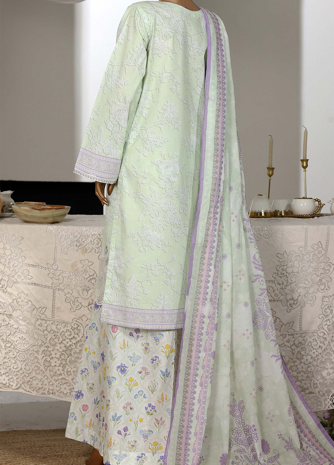 Guldozi By HZ Textiles Embroidered Lawn 3 Piece Stitched Suit HZ26GEL D-024 Guldozi By HZ Textiles Embroidered Lawn 3 Piece Stitched Suit HZ26GEL D-024