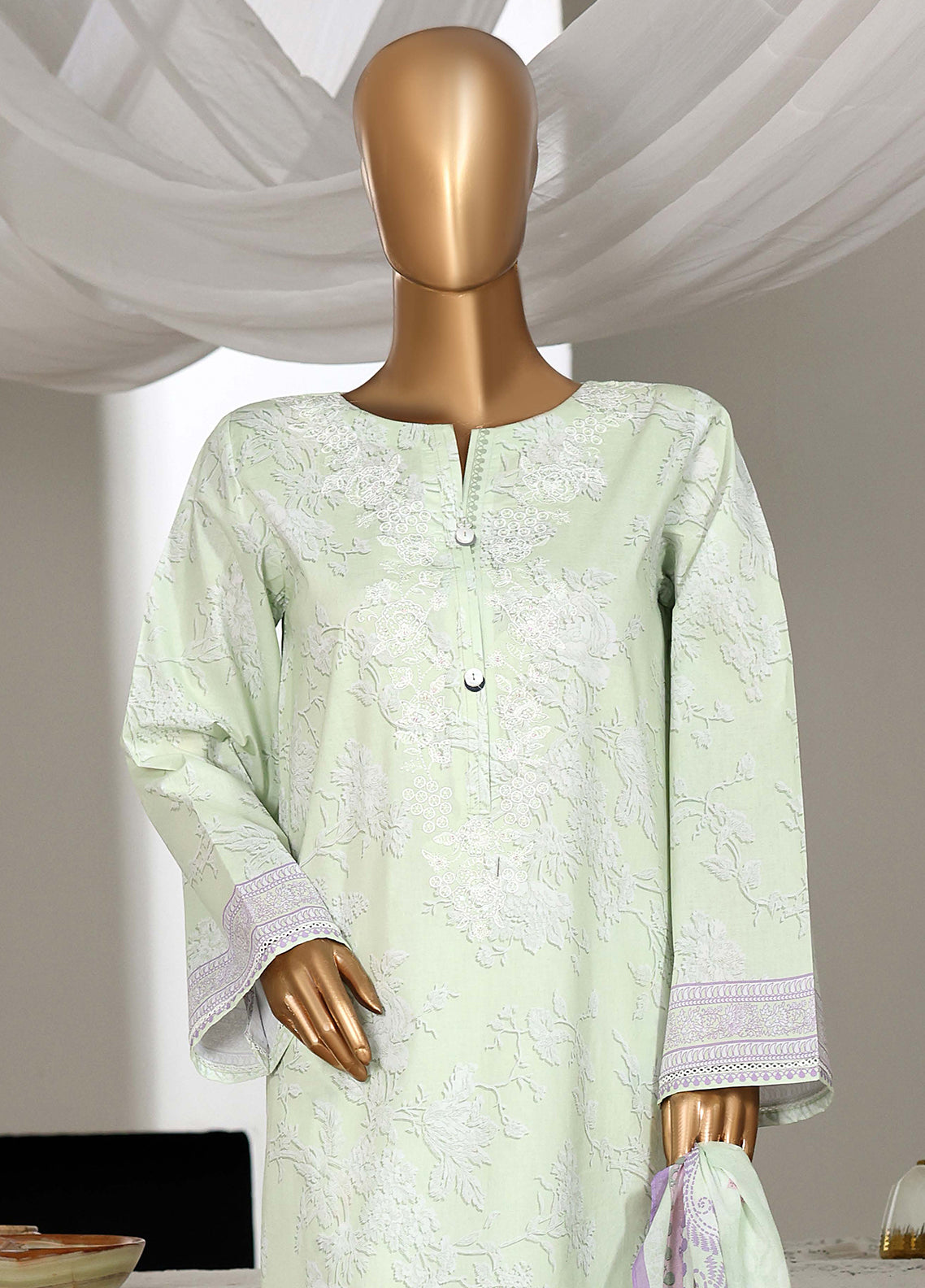 Guldozi By HZ Textiles Embroidered Lawn 3 Piece Stitched Suit HZ26GEL D-024 Guldozi By HZ Textiles Embroidered Lawn 3 Piece Stitched Suit HZ26GEL D-024