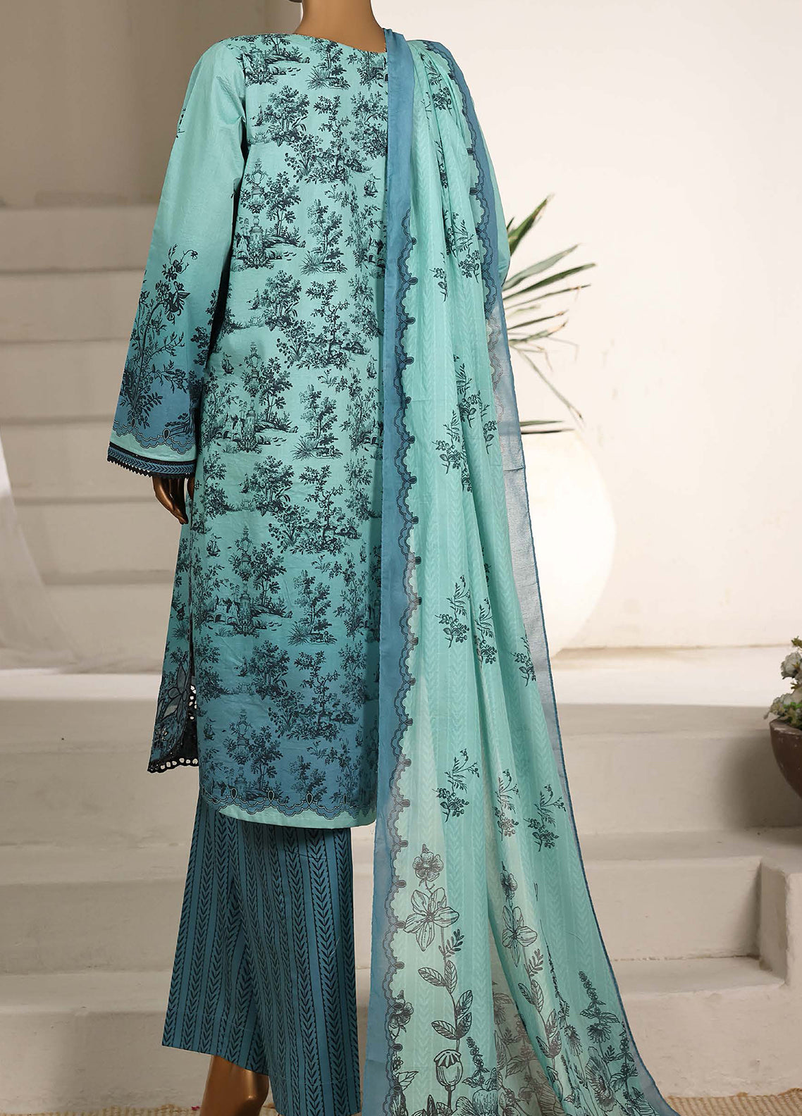 Guldozi By HZ Textiles Embroidered Lawn 3 Piece Stitched Suit HZ26GEL D-026 Guldozi By HZ Textiles Embroidered Lawn 3 Piece Stitched Suit HZ26GEL D-026