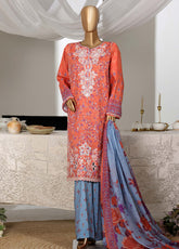 Guldozi By HZ Textiles Embroidered Lawn 3 Piece Stitched Suit HZ26GEL D-029