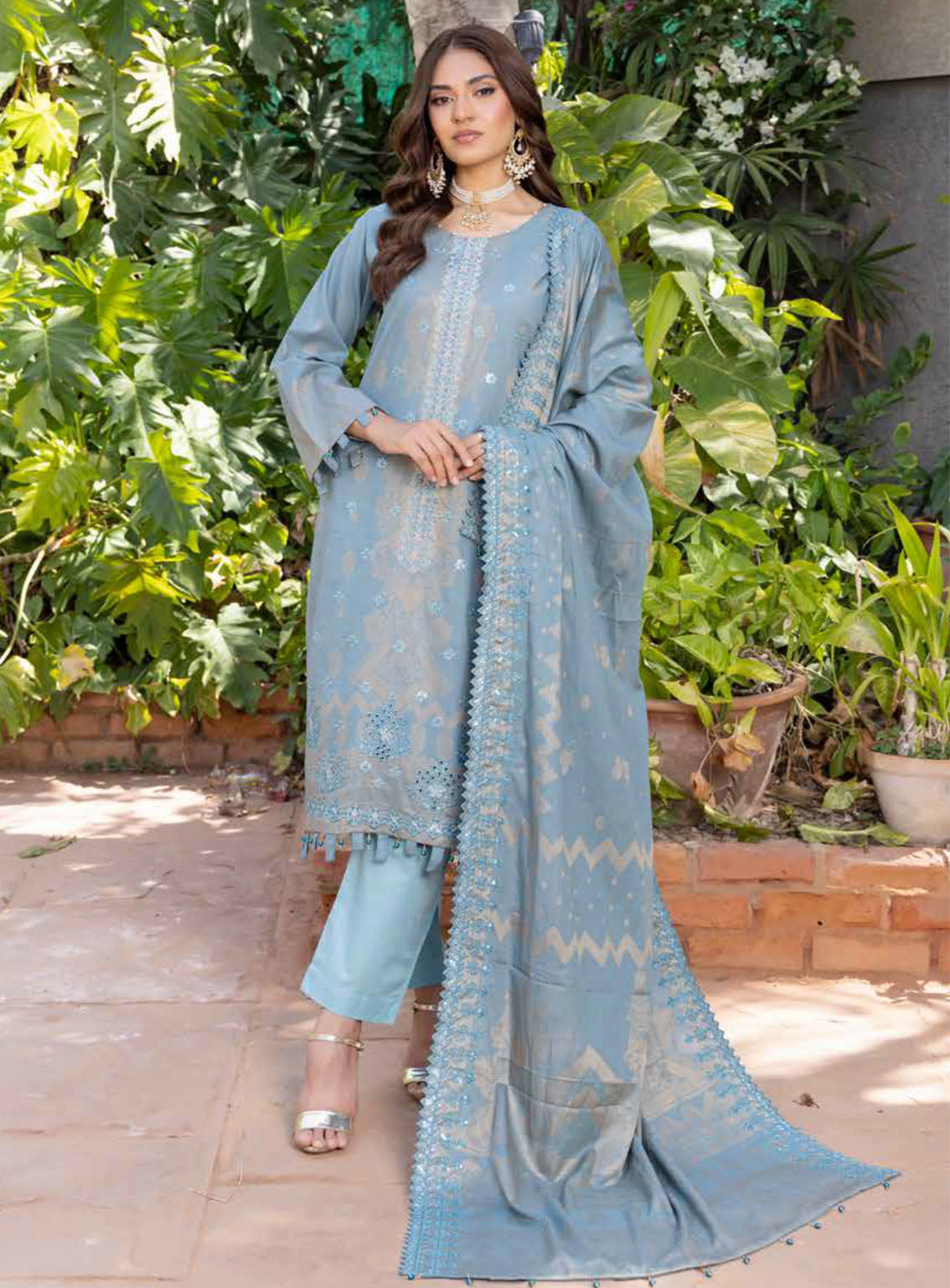 Gulshanara By Schick Embroidered Lawn Suits Unstitched 3 Piece - SDH24GL 01 Gulshanara By Schick Embroidered Lawn Suits Unstitched 3 Piece - SDH24GL 01
