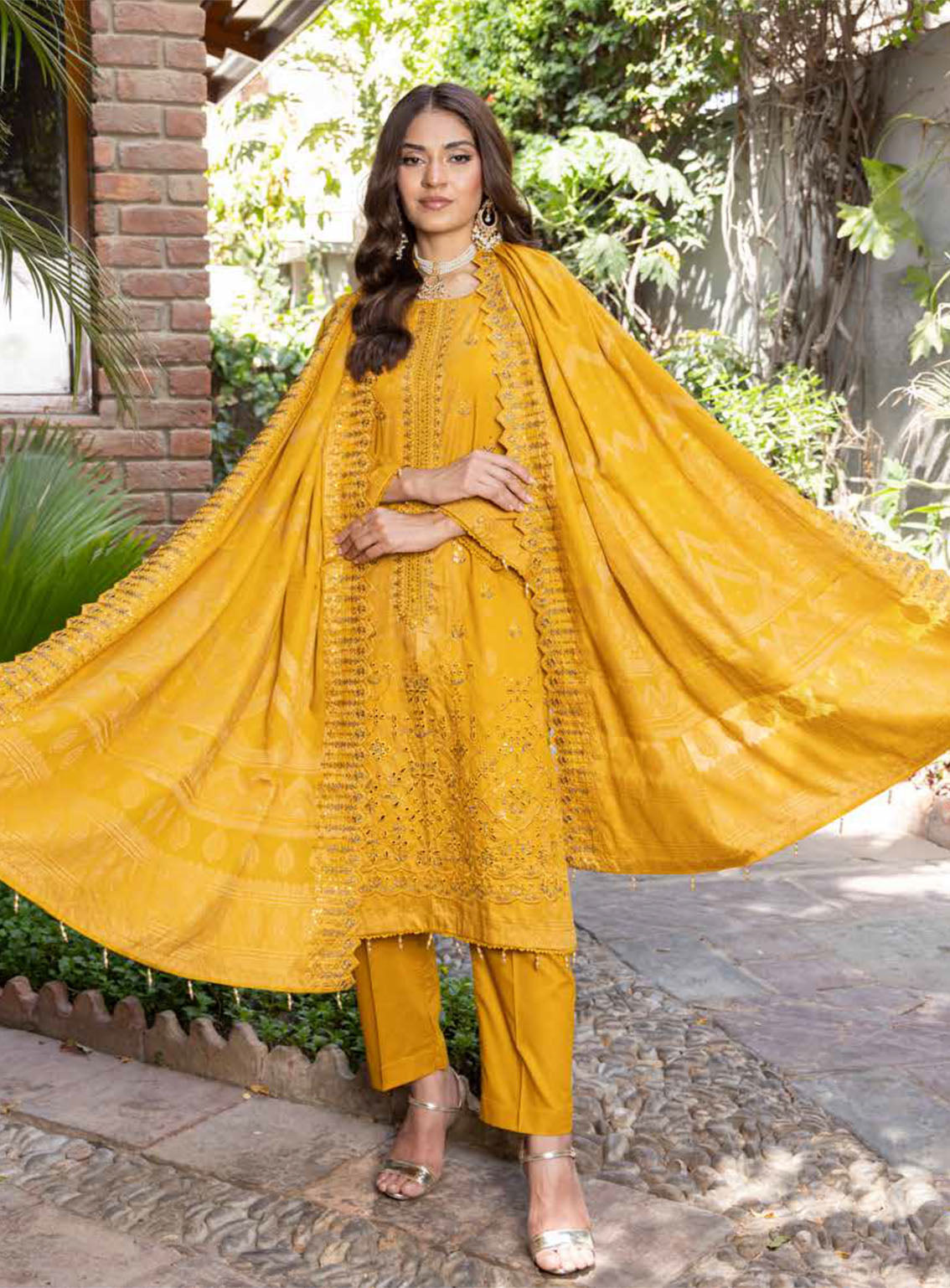 Gulshanara By Schick Embroidered Lawn Suits Unstitched 3 Piece - SDH24GL 02 Gulshanara By Schick Embroidered Lawn Suits Unstitched 3 Piece - SDH24GL 02