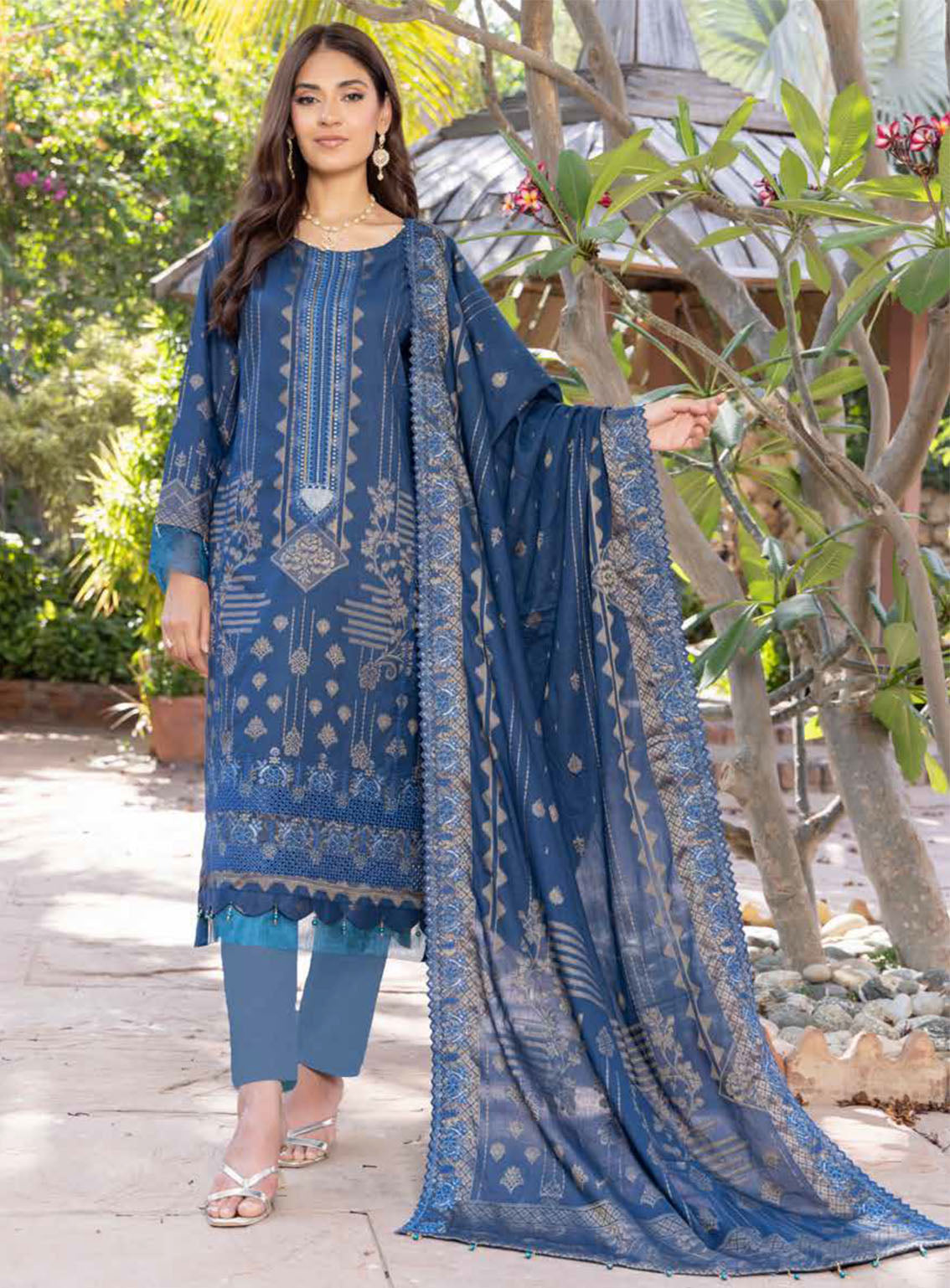 Gulshanara By Schick Embroidered Lawn Suits Unstitched 3 Piece - SDH24GL 04 Gulshanara By Schick Embroidered Lawn Suits Unstitched 3 Piece - SDH24GL 04