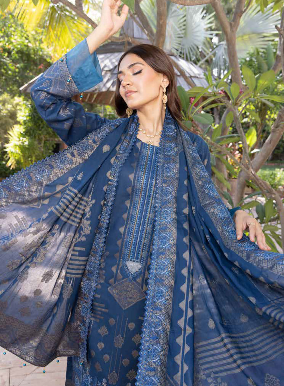 Gulshanara By Schick Embroidered Lawn Suits Unstitched 3 Piece - SDH24GL 04 Gulshanara By Schick Embroidered Lawn Suits Unstitched 3 Piece - SDH24GL 04