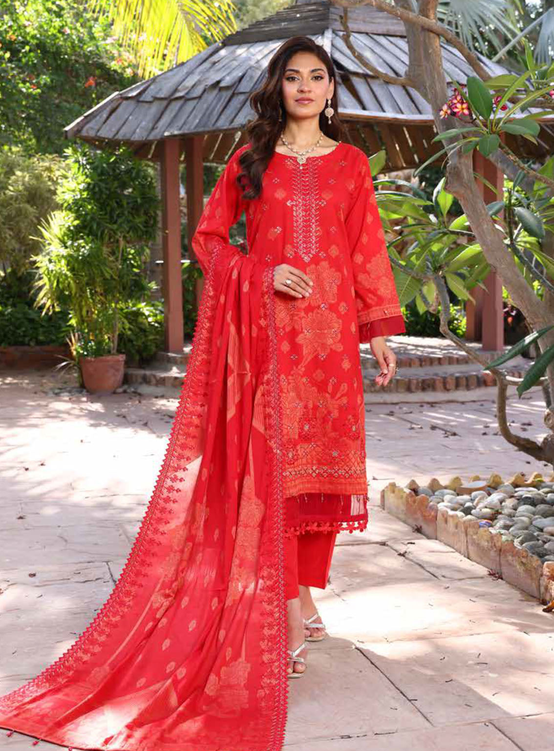 Gulshanara By Schick Embroidered Lawn Suits Unstitched 3 Piece - SDH24GL 05 Gulshanara By Schick Embroidered Lawn Suits Unstitched 3 Piece - SDH24GL 05