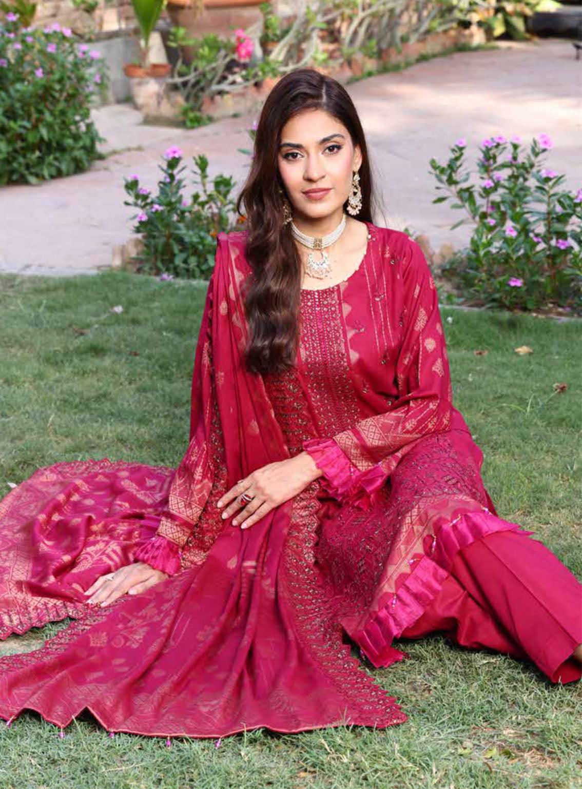 Gulshanara By Schick Embroidered Lawn Suits Unstitched 3 Piece - SDH24GL 08 Gulshanara By Schick Embroidered Lawn Suits Unstitched 3 Piece - SDH24GL 08