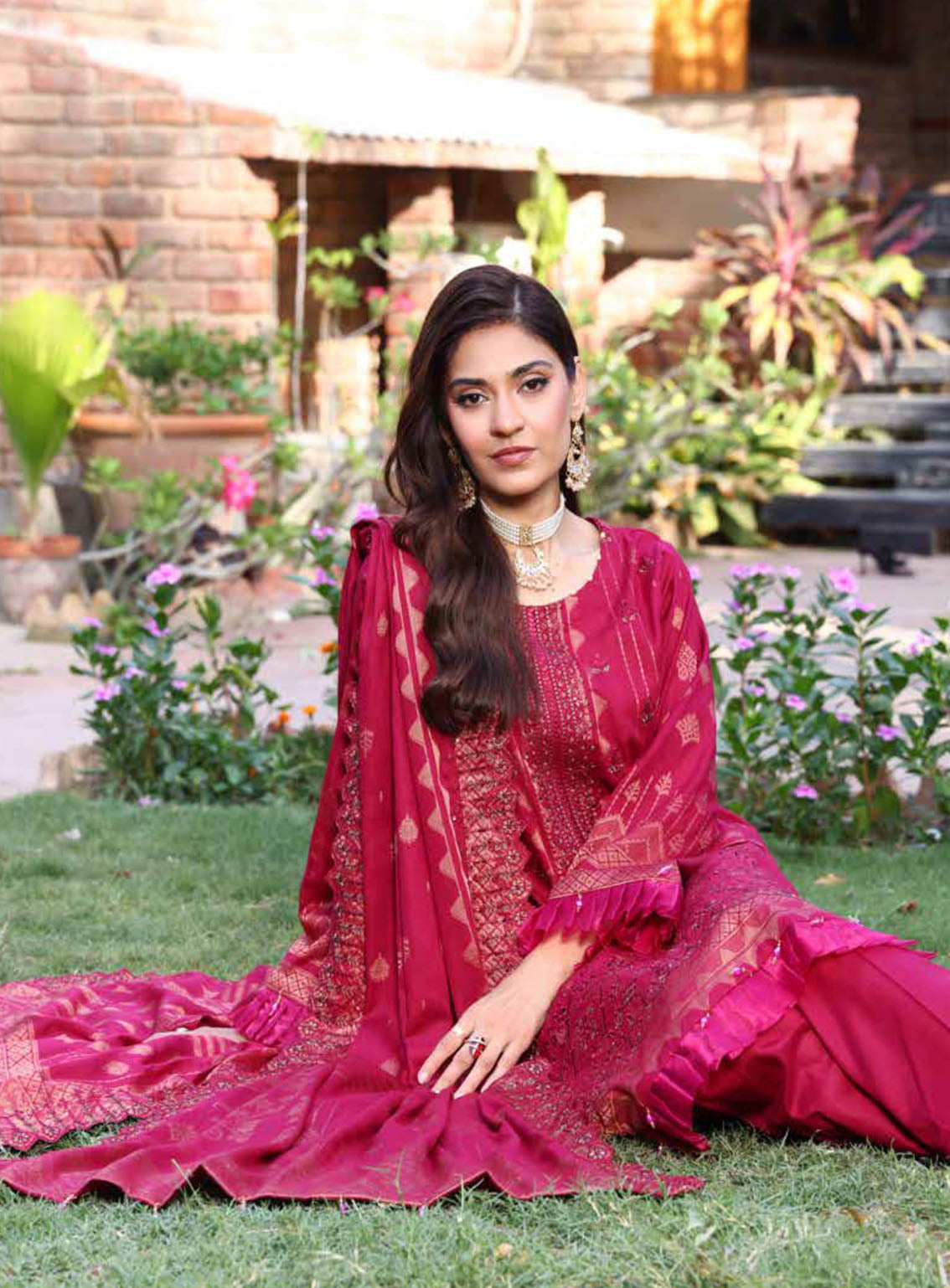 Gulshanara By Schick Embroidered Lawn Suits Unstitched 3 Piece - SDH24GL 08 Gulshanara By Schick Embroidered Lawn Suits Unstitched 3 Piece - SDH24GL 08