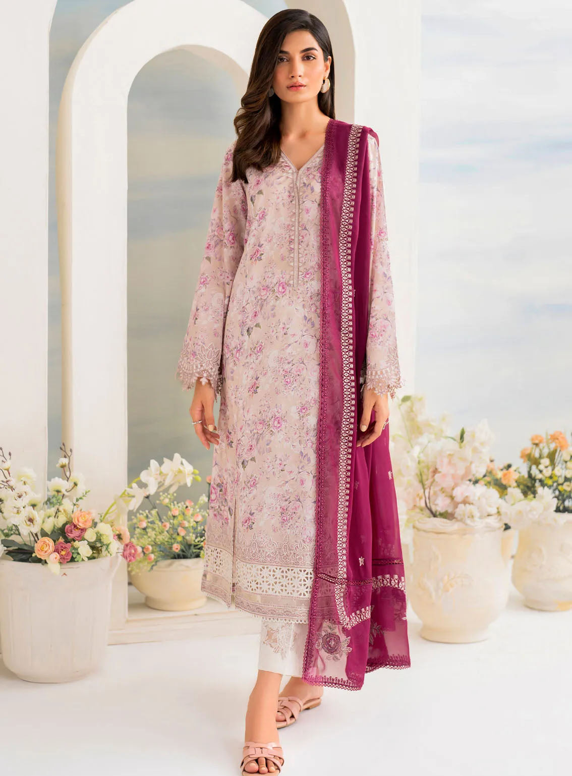 Guzel By Iznik Embroidered Lawn Suits Unstitched 3 Piece - IZ24GL IGL-08 Guzel By Iznik Embroidered Lawn Suits Unstitched 3 Piece - IZ24GL IGL-08