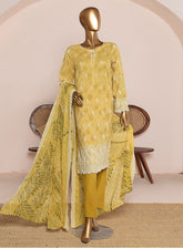 HZ Textile Chikankari Lawn Suits Unstitched 3 Piece - HZ25PCL PCE-958
