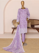 HZ Textile Chikankari Lawn Suits Unstitched 3 Piece - HZ25PCL PCE-959