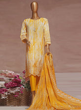 HZ Textile Embroidered Cambric Suits Stitched 3 Piece - HZ25IC CPE-121