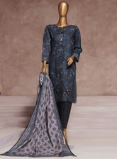HZ Textile Embroidered Cambric Suits Stitched 3 Piece - HZ25IC CPE-126
