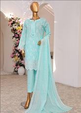 HZ Textile Embroidered Chikankari Suits Stitched 3 Piece - HZ25PCK PCK-103