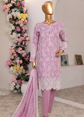 HZ Textile Embroidered Chikankari Suits Stitched 3 Piece - HZ25PCK PCK-104