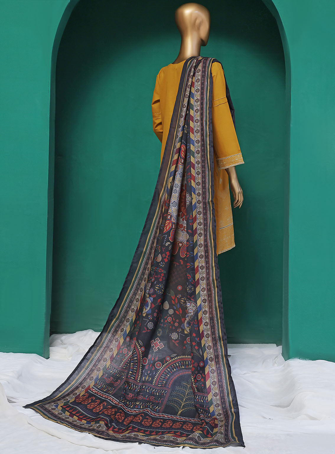 HZ Textile Embroidered Khaddar Suits Stitched 3 Piece - HZ25KC KSE-103 HZ Textile Embroidered Khaddar Suits Stitched 3 Piece - HZ25KC KSE-103