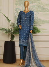 HZ Textile Lacekari Embroidered Lawn Suits Stitch 3 Piece - HZ24LE 701
